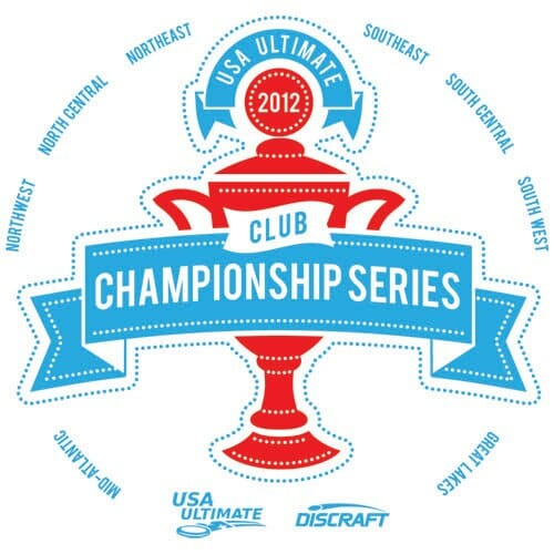 The logo for the USA Ultimate 2012 Club Championship Series.