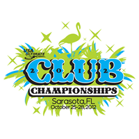 The logo for the USA Ultimate 2012 Club Championships in Sarasota, Florida.
