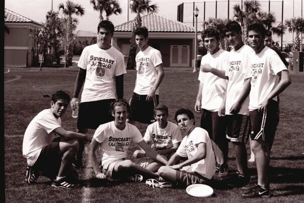 A group of players from the Suncoast Ultimate team.