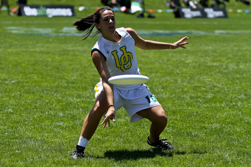 Oregon's Sophie Darch at the 2012 College Championships.
