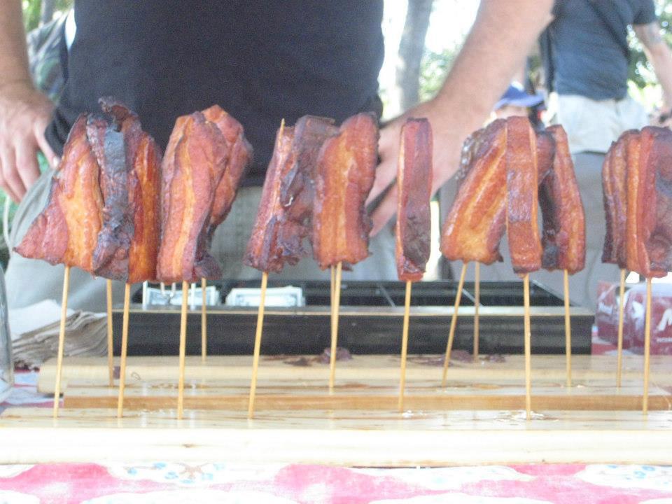 Bacon on a stick.