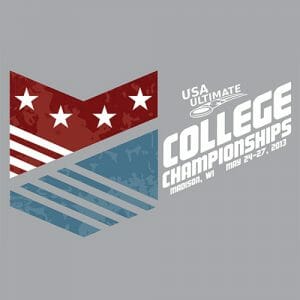 The USA Ultimate D-I College Championships logo.