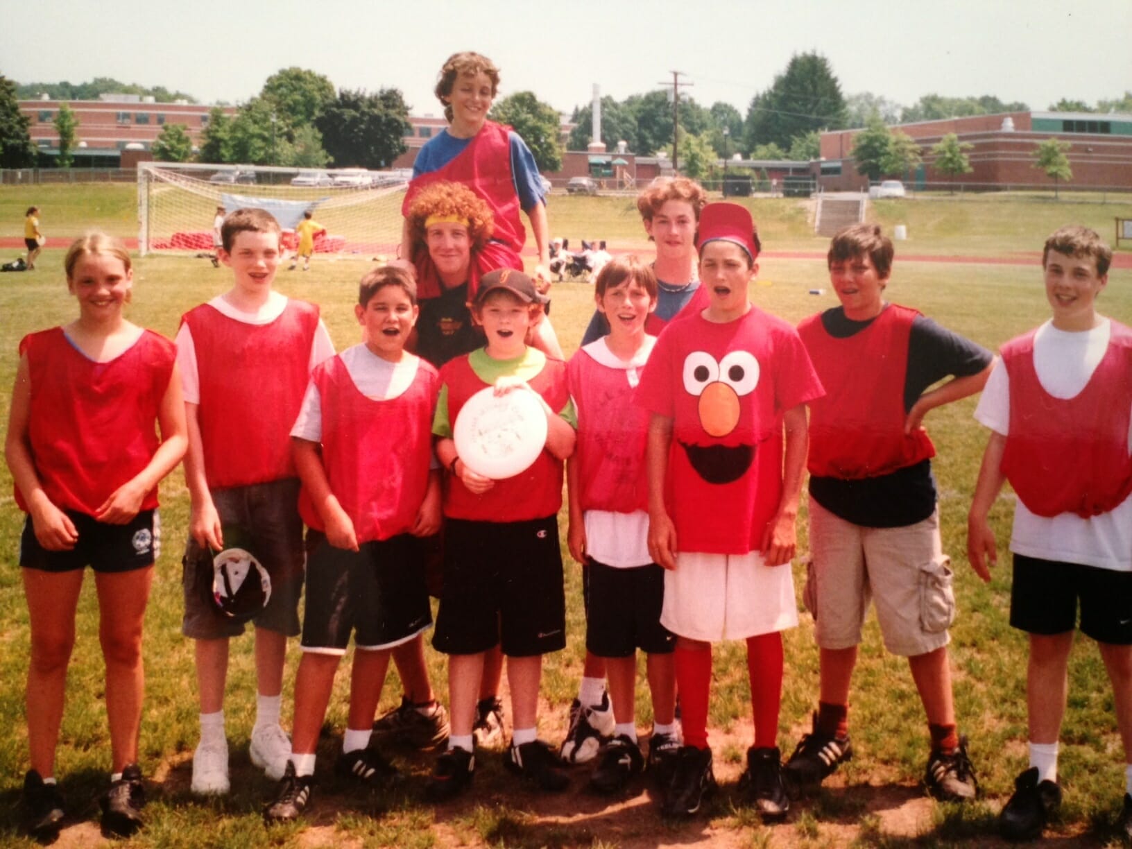 Campers at the National Ultimate Training Camp. (That's Ironside's Russell Wallack in the Elmo t-shirt.)
