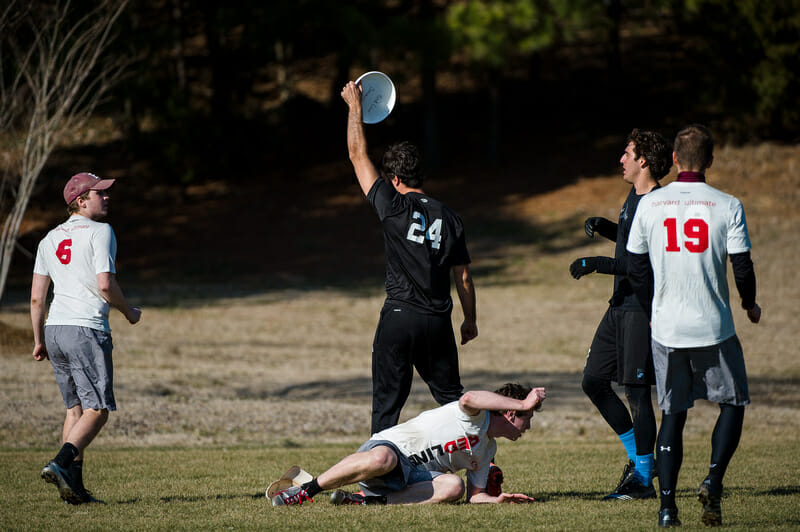 UNC's Jon Nethercutt pulls down the Callahan in the finals of the 2014 Queen City Tune Up.