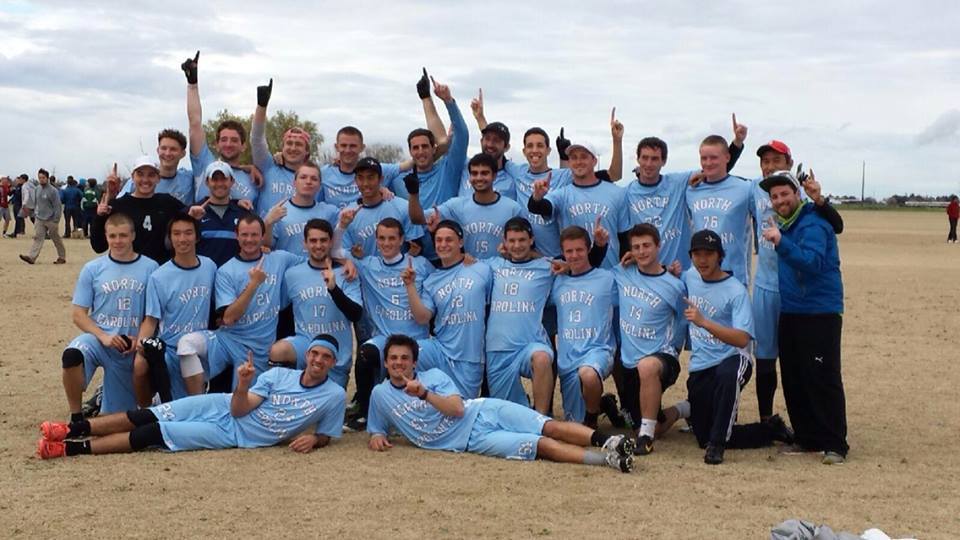UNC celebrating their 2014 Stanford Invite victory.