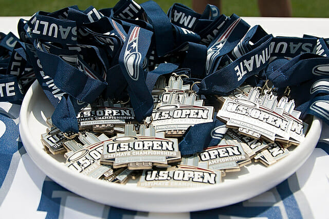 The 2014 US Open medals.