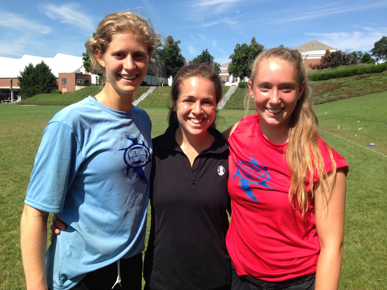 Sophia Herscu and two NUTC campers together at NUTC 2014.
