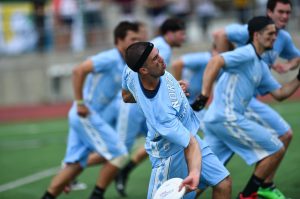 Jon Nethercutt pulls for UNC at 2014 Nationals