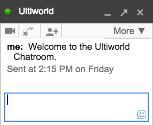 Ultiworld Chatroom