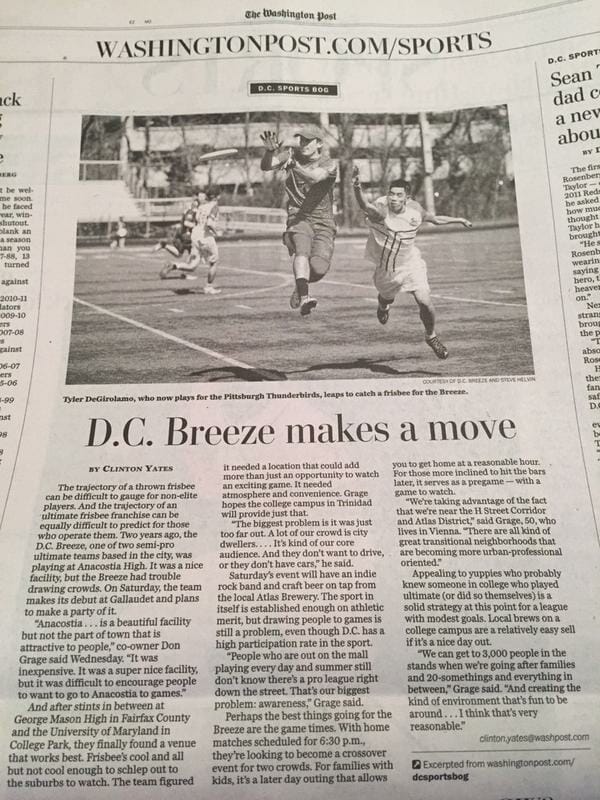 DC Breeze Washington Post