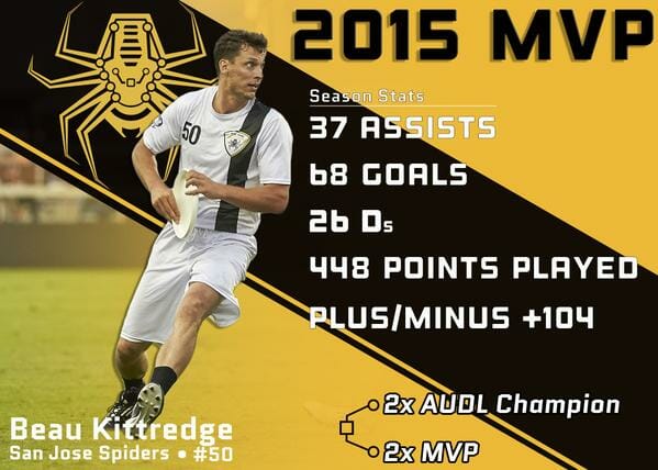 Beau Kittredge - 2015 AUDL MVP