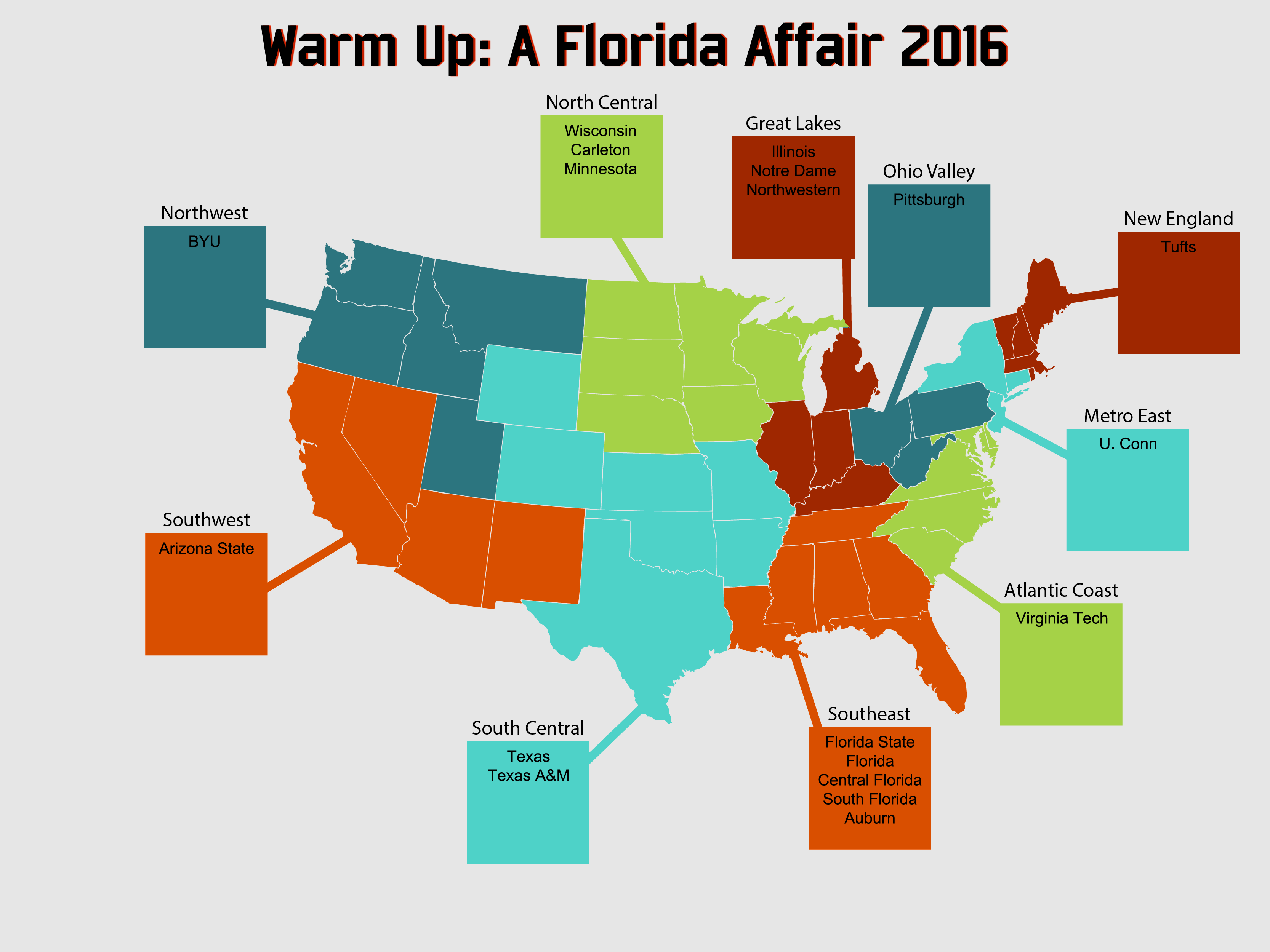 Warm Up 2016 Team Map