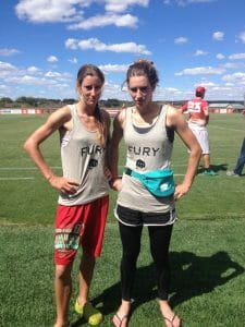Mish and Cat decked out in Fury gear.