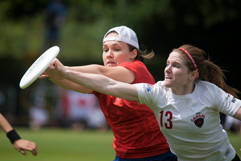 Canada v. Great Britain. Photo: Jolie Lang -- UltiPhotos.com