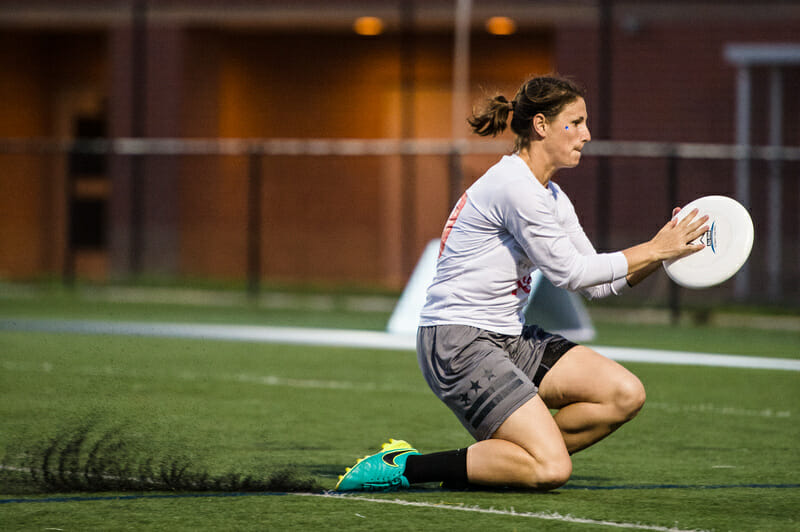 Jenny Fey had another big night against the All-Stars on Monday. Photo: Kevin Leclaire -- UltiPhotos.com
