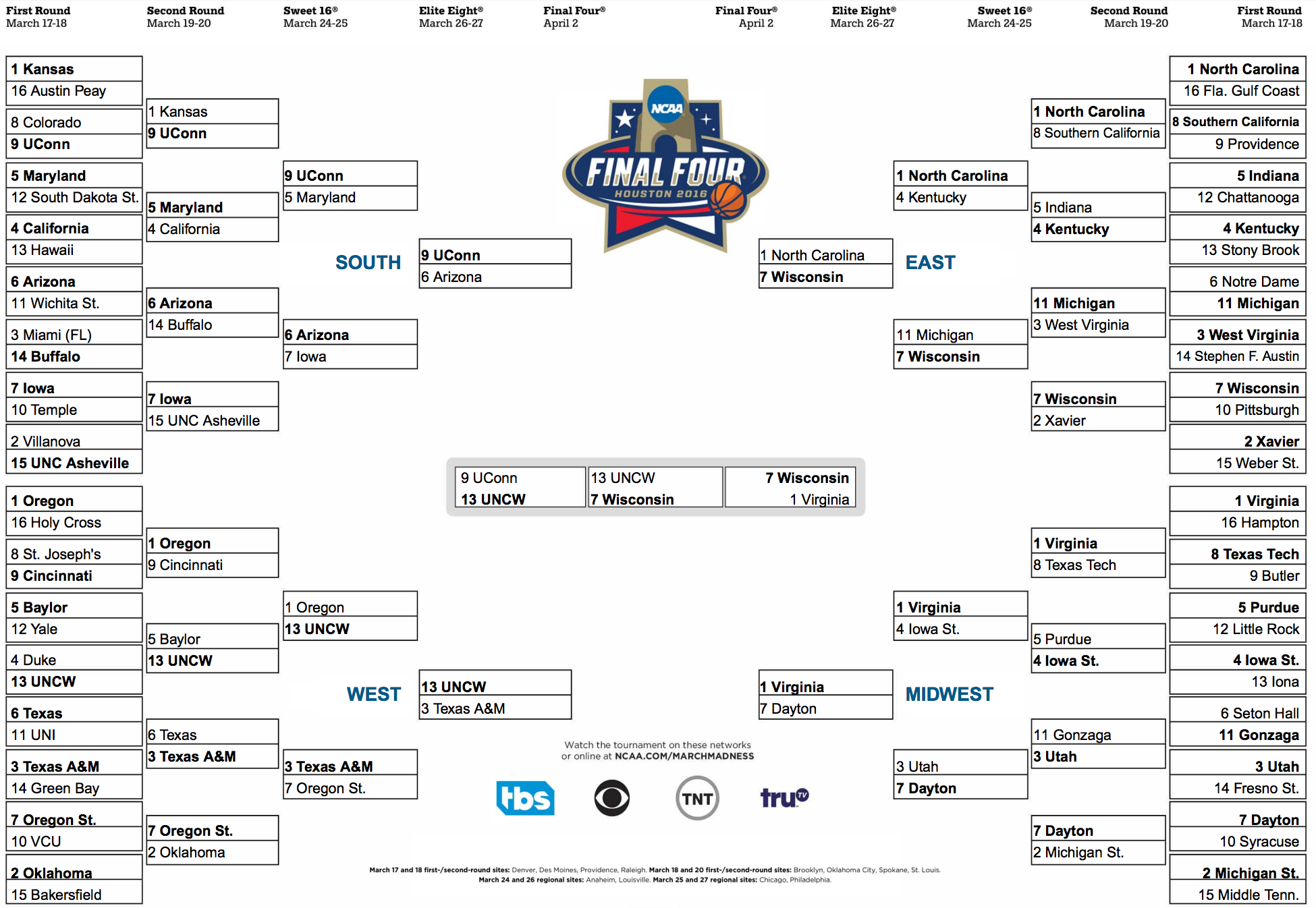 Our NCAA Brackets Selected By College Ultimate Matchups Ultiworld